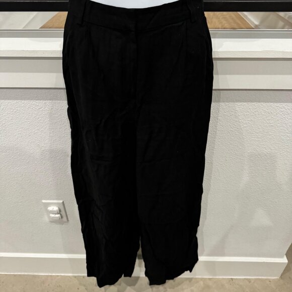 Nordstrom's Open Edit Wide Leg Pants - Black - Size 4 - Picture 4 of 5
